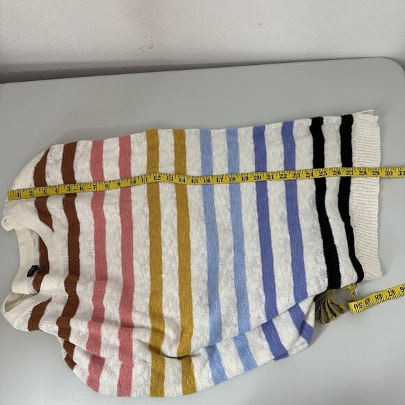 Talbots Sweater Womens 2X Striped Multicolor Knit Pull Over Light Weight Rainbow - Picture 12 of 13